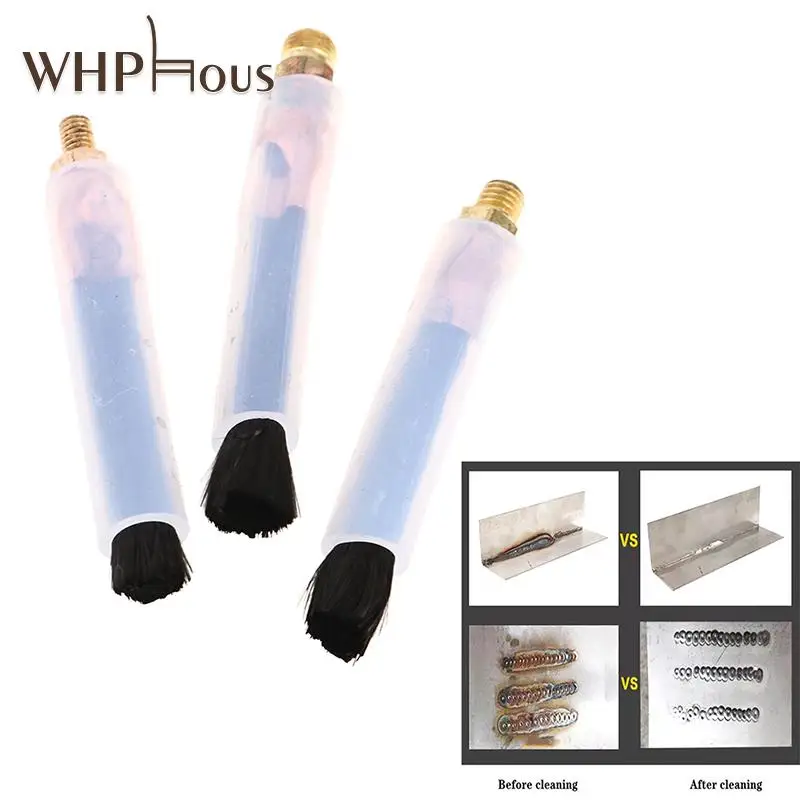 1PCS Copper Head Weld Brushes For Weld Seam Bead Joint Cleaning Polishing Machine Welding Seam Cleaner Brush Industry M6/M8/M10