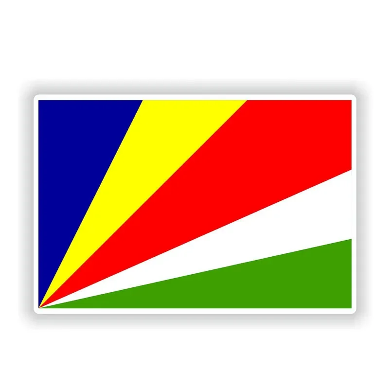 

SEYCHELLES Flag Helmet Body Decal Funny Window Car Sticker