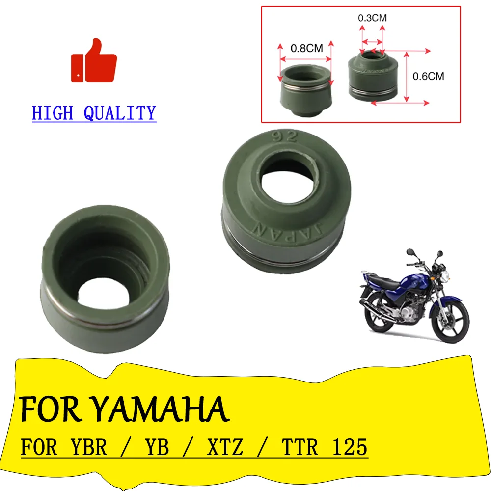 Para Yamaha YBR125 YBR125K YBR YB125 YB125X YB125SP XTZ125 XTZ TTR125 TT-R125 XT125 Retén de válvula de motor y retén de polvo para motocicleta