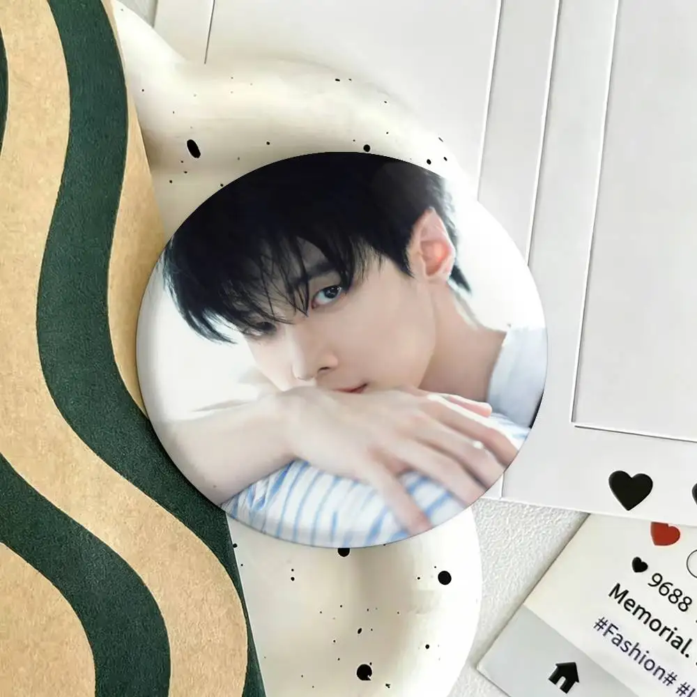 Nick He Yu Jin Chao Laser Badge Creative Pins Brooch for Bag Clothes Hat Decor Gifts Fans Collect