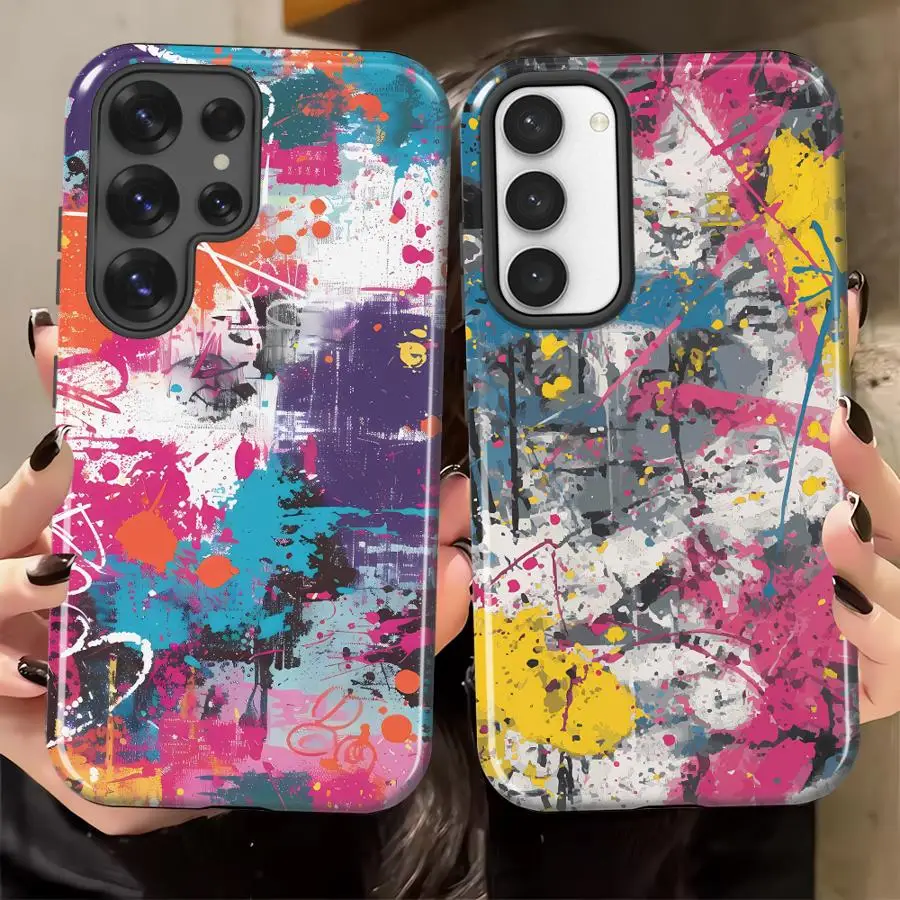 Urban Graffiti Art Soft Cover Capa Phone Case for Samsung Galaxy S26 Ultra S23 A36 S20 FE A16 S25Ultra S24 Ultra A56 A26