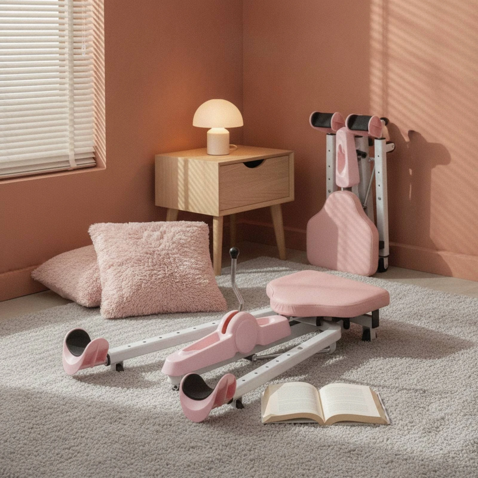 Appareil de stretching des jambes compact et portable avec siège rembourré, polyvalent pour danseurs et usage domestique