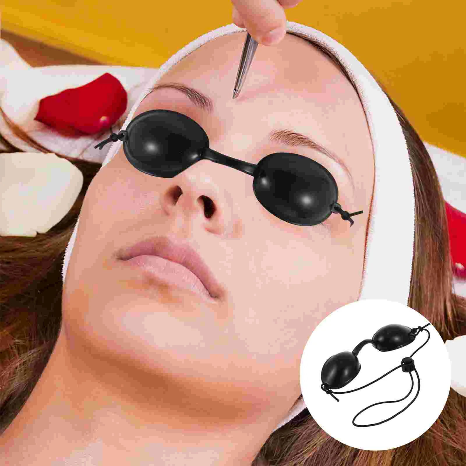 Imagem -04 - Prático Laser Eye Mask Sunbathing Patch Silicone Goggle Sun-shading Proteção Protetora Criativa