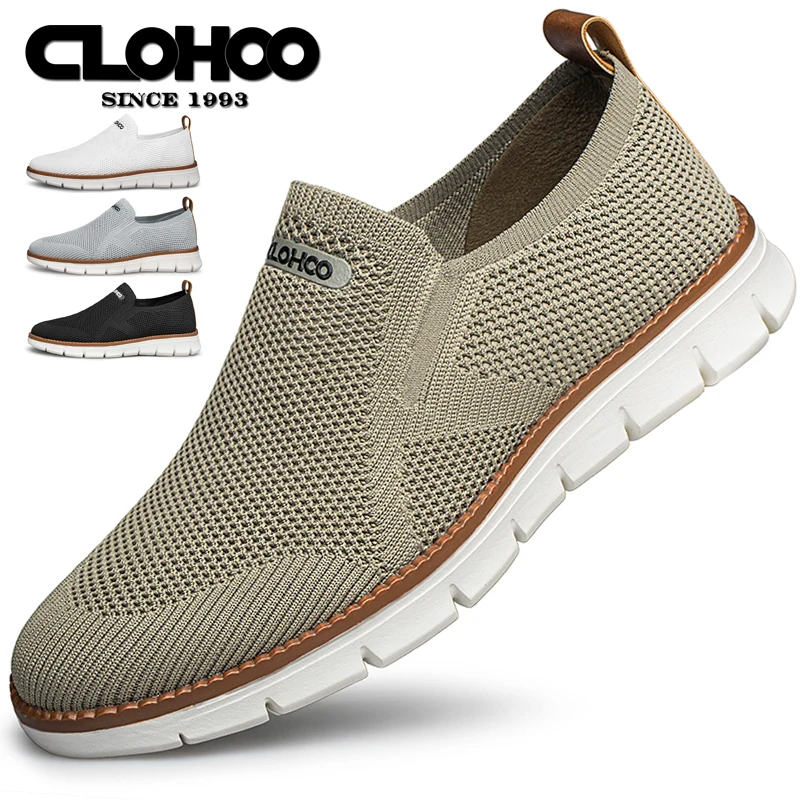 CLOHOO Breathable Mesh Sports Casual Men\'s Shoes Comfortable Soft Sole Hiking Shoes Slipper Men\'s Shoes