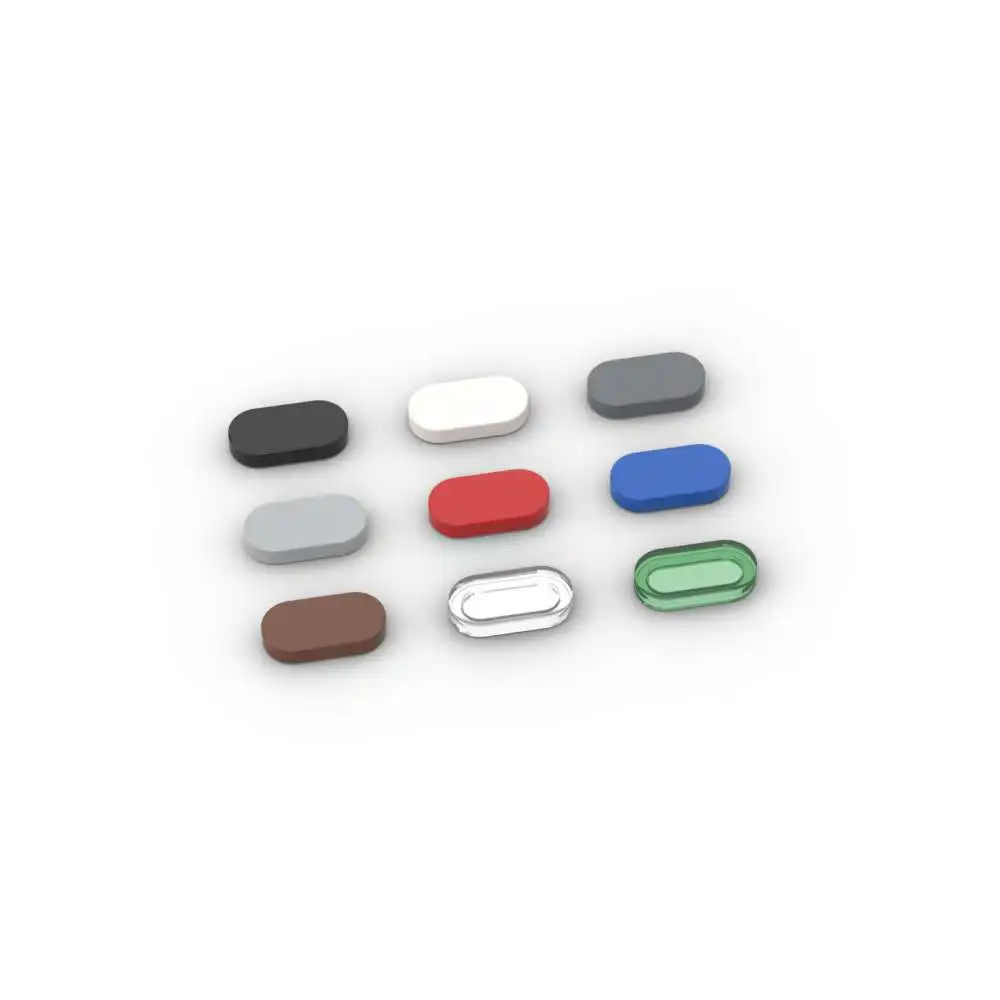 MOC 10PCS Puzzle Particle 1126 Round 1x2 Oval Blocks Brick Kit Tire Board Panel Particle Puzzle Idea Toy Kid Gift Dropshipping