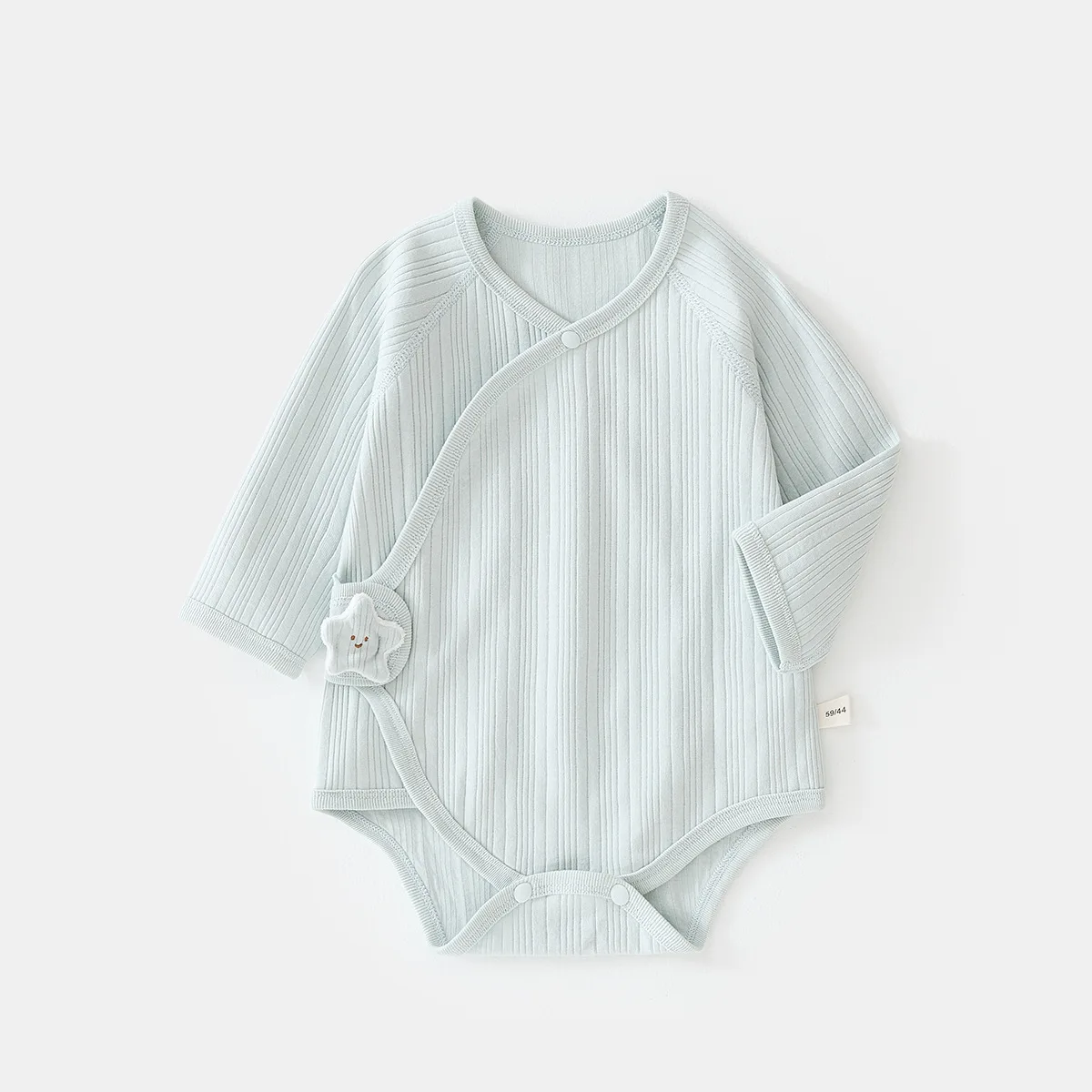 Baby Rompers Spring and Autumn Baby Triangle Rompers Cotton Newborn Long-Sleeved Jumpsuit Boneless Class a Romper