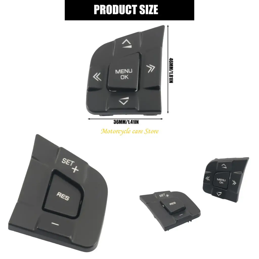 

U75F Replacement Steering Wheel Control Panel Cover Housing LR095537 LR095540 Nonslip Surfaces For Improved Operation Precise