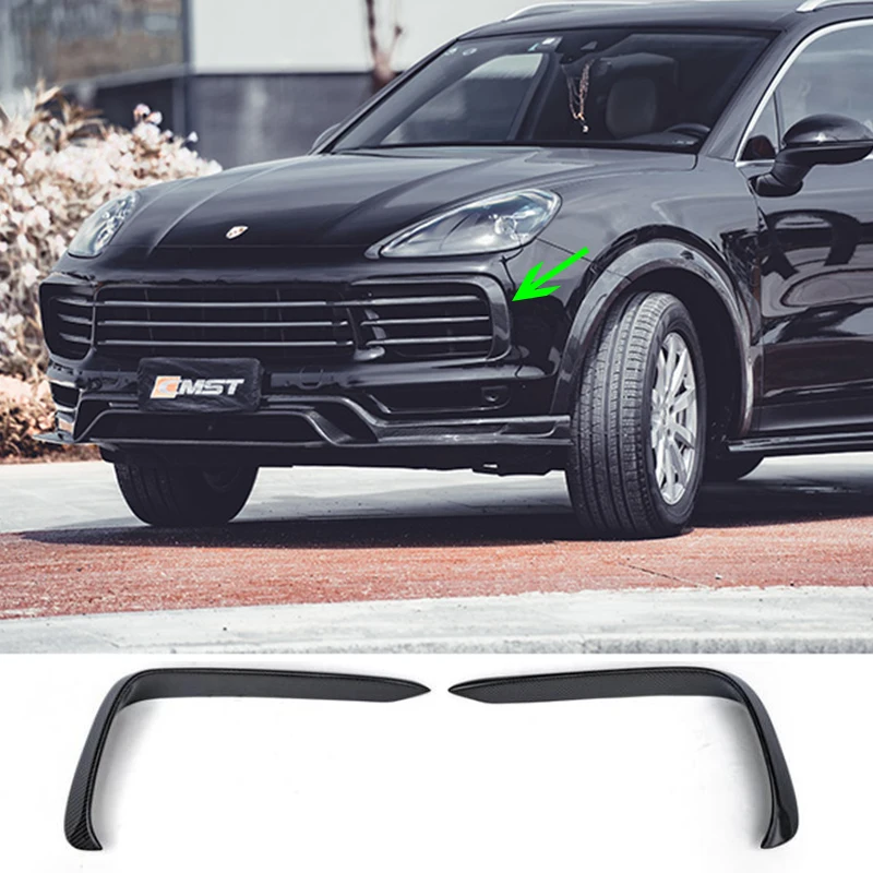 

Передний разветвитель переднего бампера из углеродного волокна для Porsche Cayenne 9Y0 9Y3 2018-2022