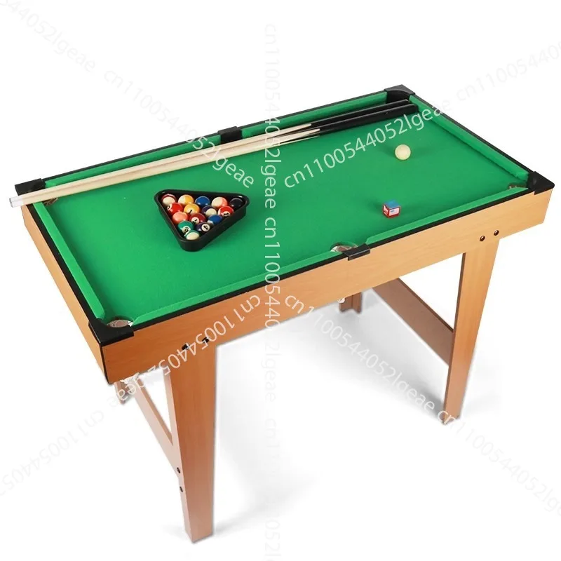 

Portable Mini Tabletop Crate Billiards Set Solid Wood Legs Includes Games Bats Chalk Brushes Triangles Custom Size Billiards