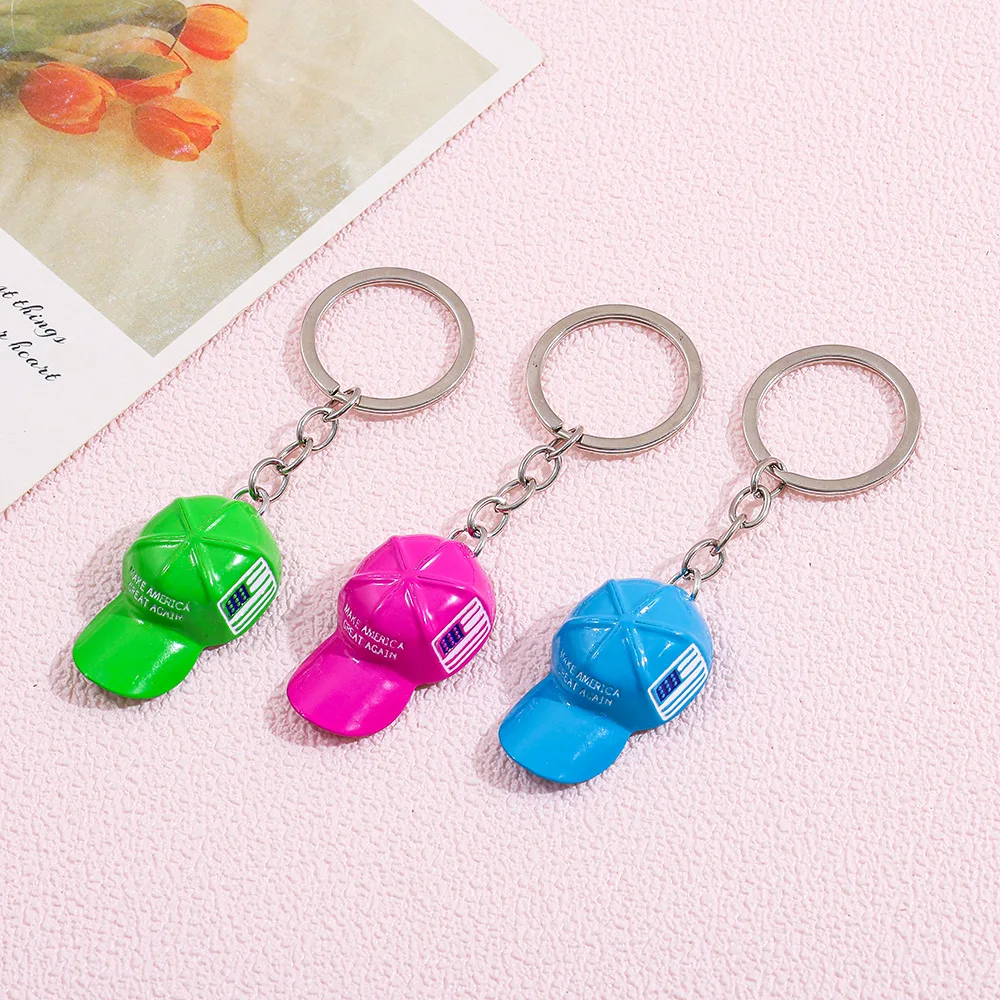 Fashion Trend Baseball Cap Keychain Creative Fun Backpack Pendant Accessory Gift Toy for Women Men