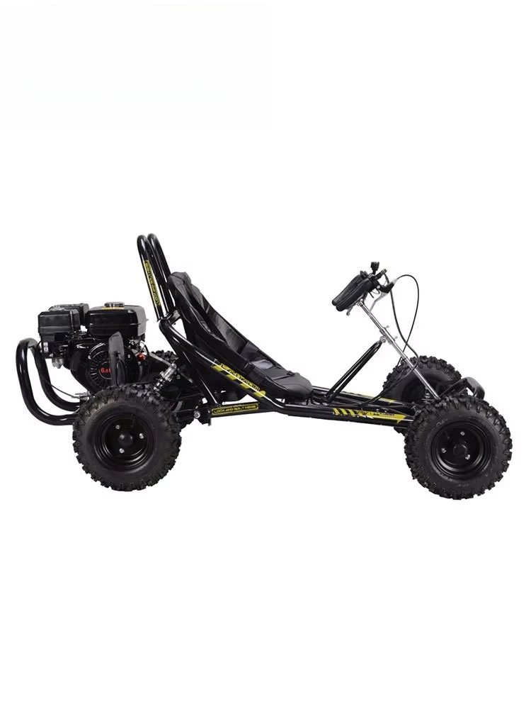 

4-Stroke Pedal Go Kart for Adults with 6.5HP Engine Rear Wheel Drive & Off-Road Racing in Outdoor Entertainment
