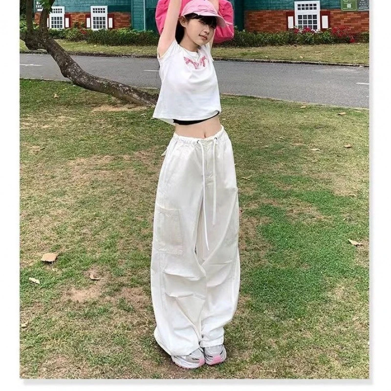 Pantalon Cargo pour femmes, fermeture éclair, coupe droite, en coton, élégant, urbain, Social, Anti-rides, confortable pour le bureau professionnel OL