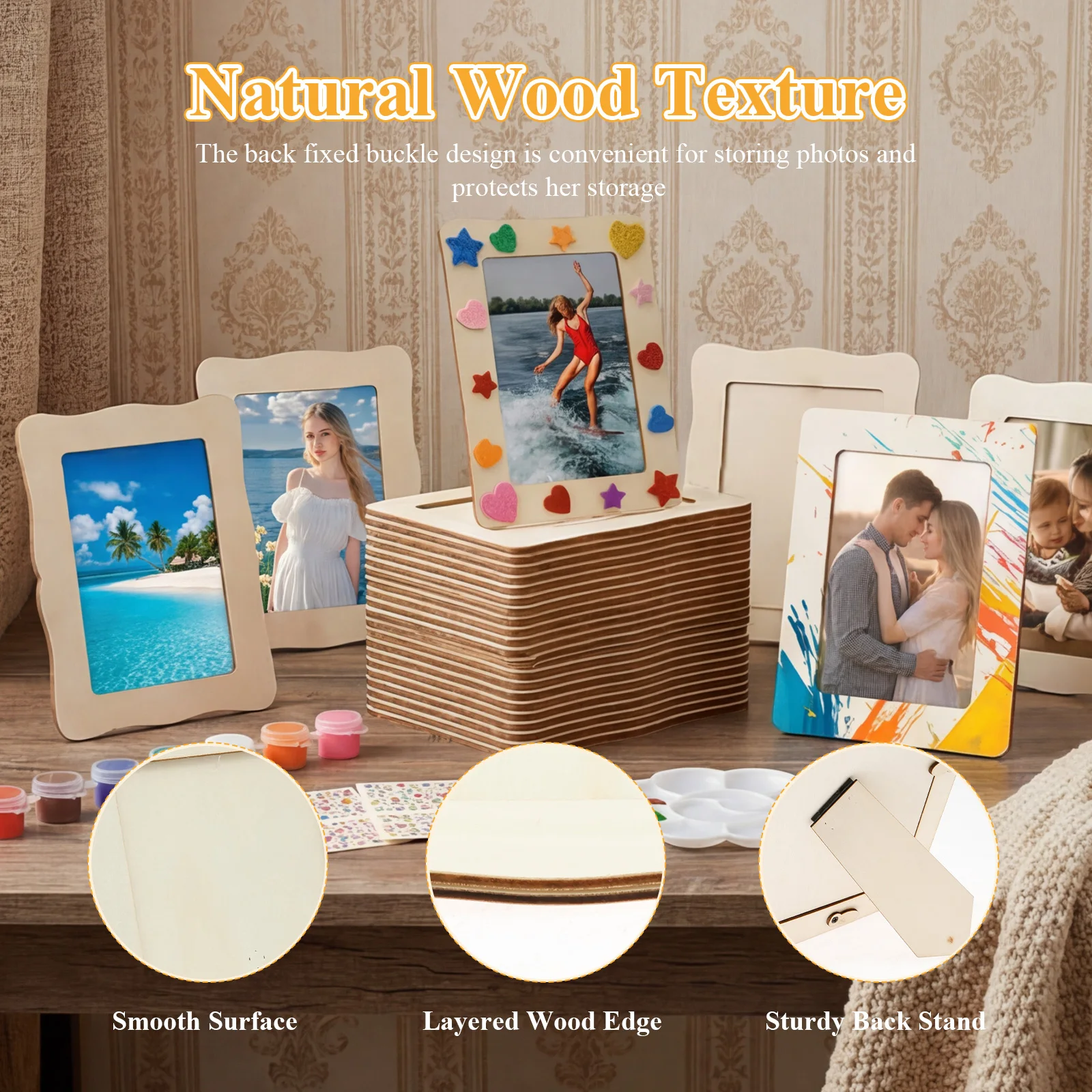 DIY Solid Wood Picture Frames for Crafts and Decoration