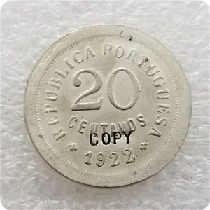 Portugal Coin Collectable, 1922 Münze, 20 ct. 10 Hauptverkaufsmünzen Portugal - №2