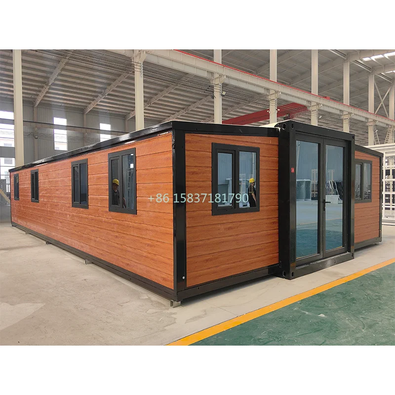 Expandable Tiny Home 20ft Folding Container House Luxury Mobile Home Manufacturer Tiny Portable House Container with 1-3 Rooms