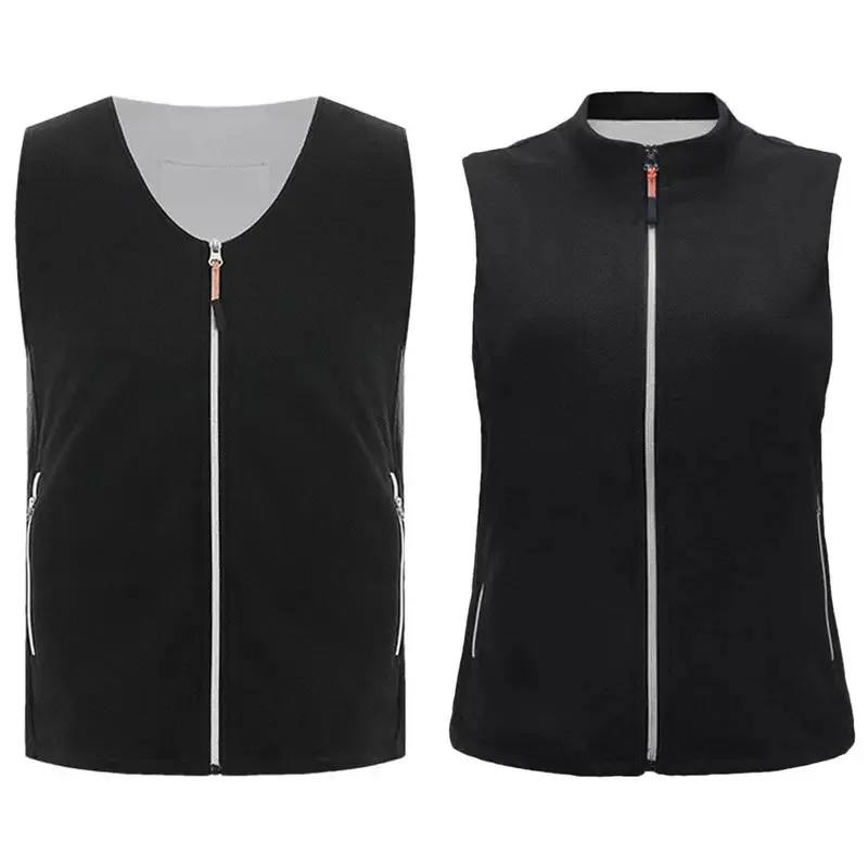 Jaket Pemanas Polar Fleece Untuk Pria 5 Zona Pemanasan Jaket Hangat Rompi Pemanas Pintar Rompi Ringan Jaket Outdoor