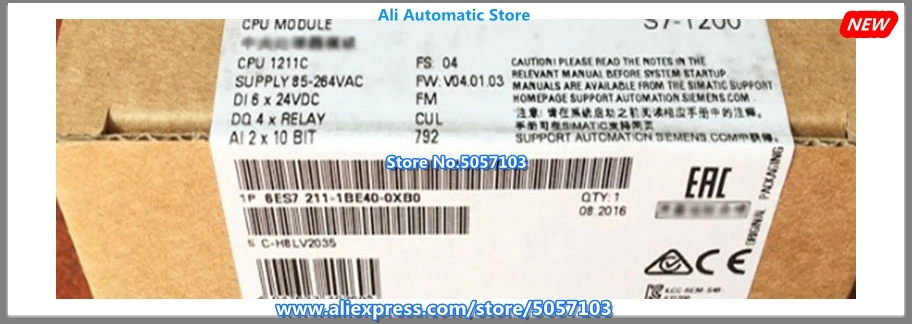 6ES7211-1BE40-0XB0 -1AE40-0XB0 -1HE40-0XB0 6ES7212-1BE40-0XB0 -1AE40-0XB0 -1HE40-0XB0 6ES7211-0AA23-0XB0 6ES7211-0BA23-0XB0 New