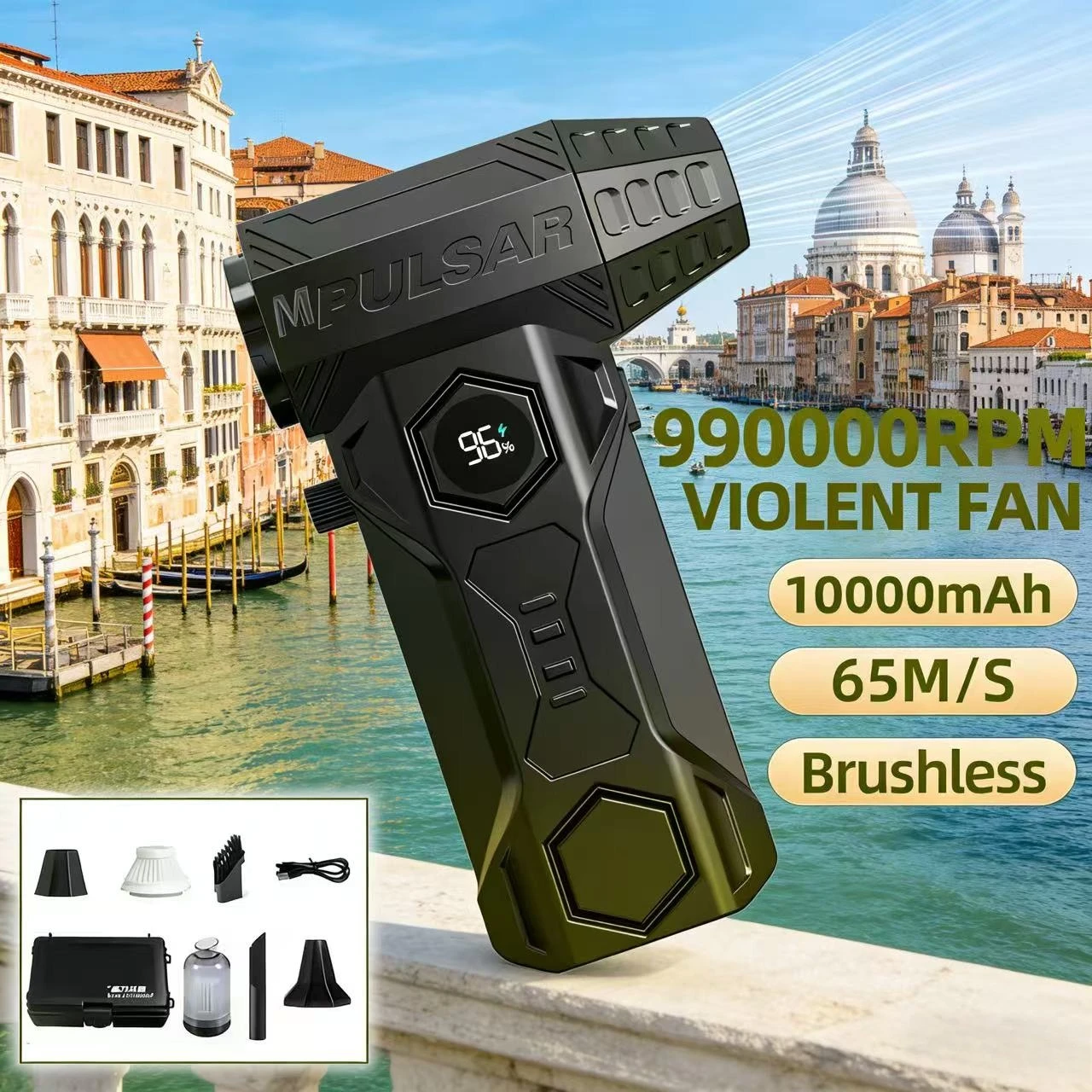 

X11 Мощный турбонагнетатель воздуха 550000 об/мин Портативная тряпка со сжатым воздухом Турбореактивный вентилятор сильного давления Перезаряжаемый пылесборник