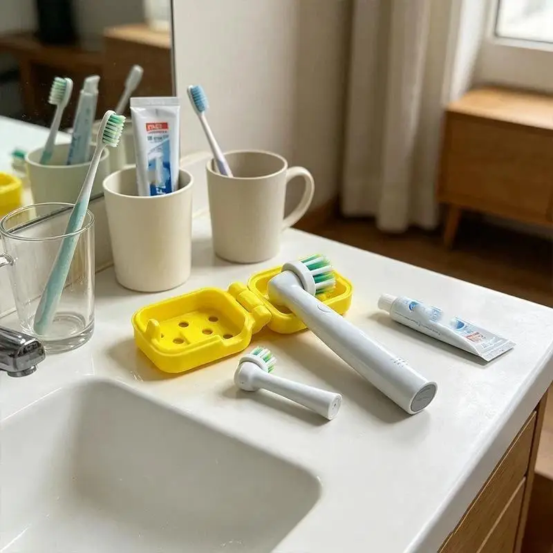 Electric Toothbrush Head Cover Sonic Cap Travel Protector Plastic Brush Pod Protection Clip Case No Dust Hygienic Fit