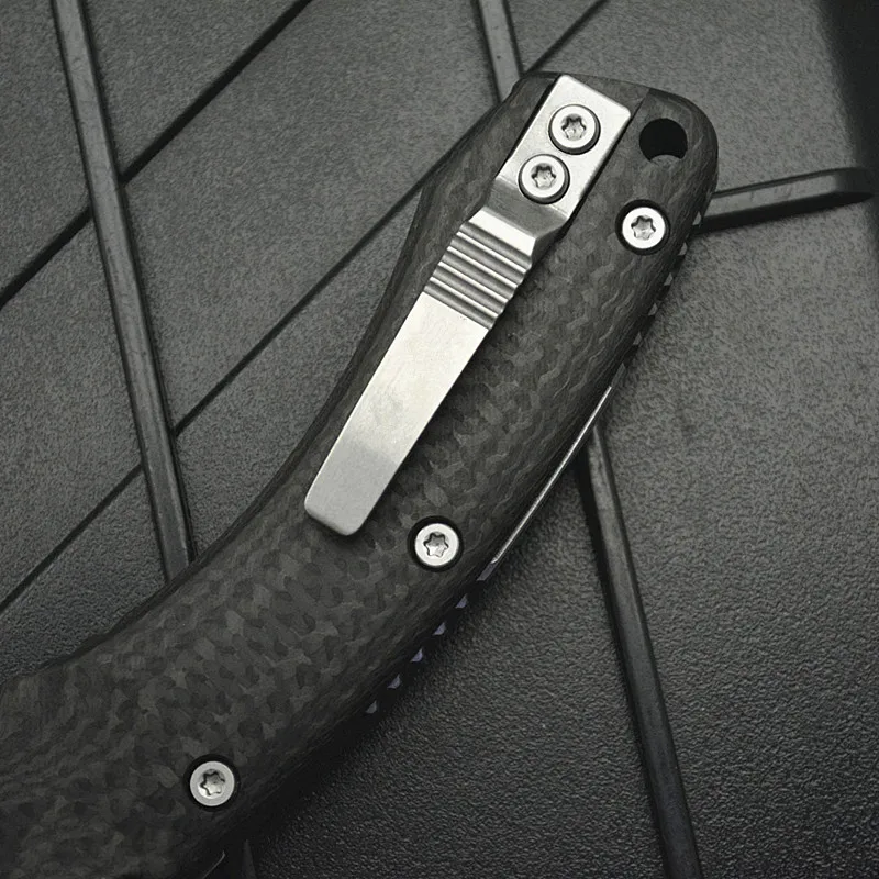 New Kesiwo M390MK Blade Carbon Fiber Handle EDC Outdoor Hunting Folding Knife Camping Fishing Hiking Survival Pocket Knife