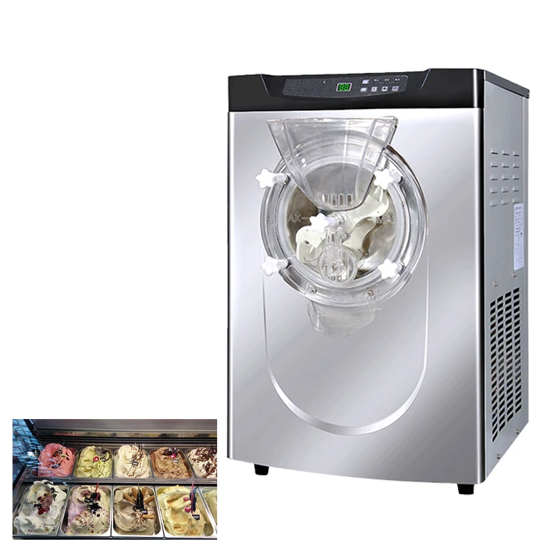 Electric Ice Cream Machine Commercial Hard Ice Cream Making Equipment Gelato Maker For Bars Cafes