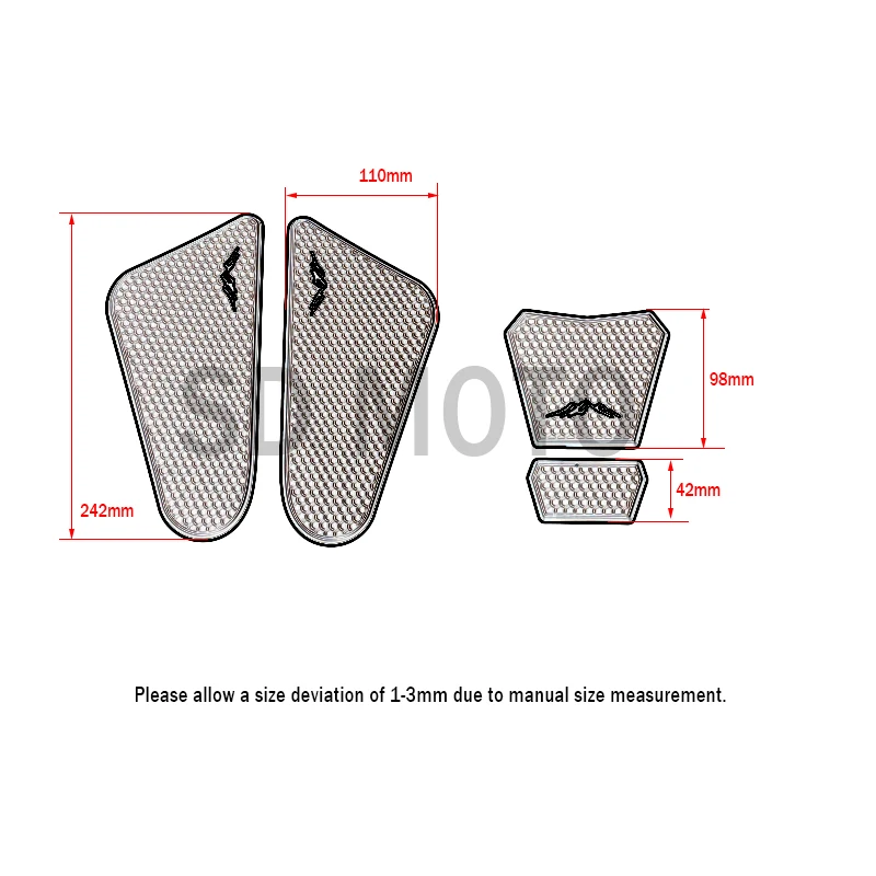 Himalayan452 450 almohadilla de tanque de combustible lateral almohadillas de tanque pegatinas protectoras rodilla agarre almohadilla de tracción apto para RE Himalayan 450 HIMALAYAN450