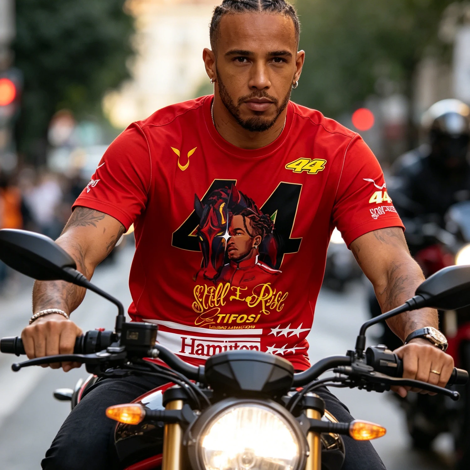 Hot selling Motorcycle Fans 44 Driver Fans Men's T-Shirt Summer Short Sleeved Men's Oversized T-Shirt 2026 New Fashionable Top