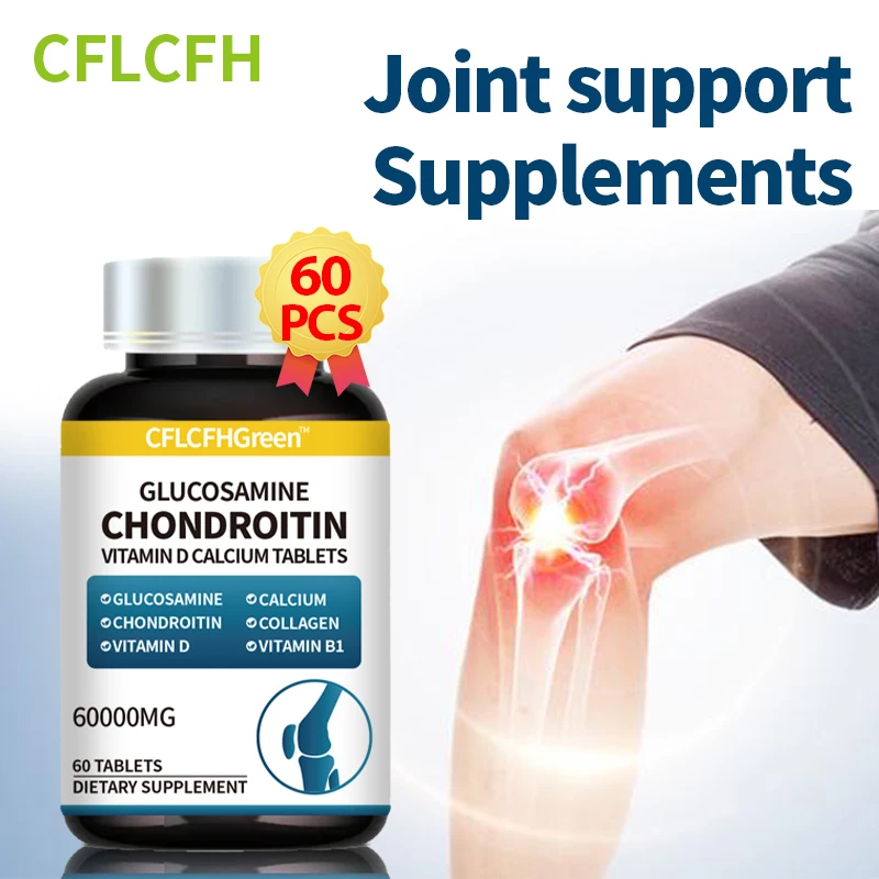 

Joint Health Support Arthritis Relief Vitamins Supplement Capsules Calcium D3 Glucosamine Chondroitin Tablet Extra Strength