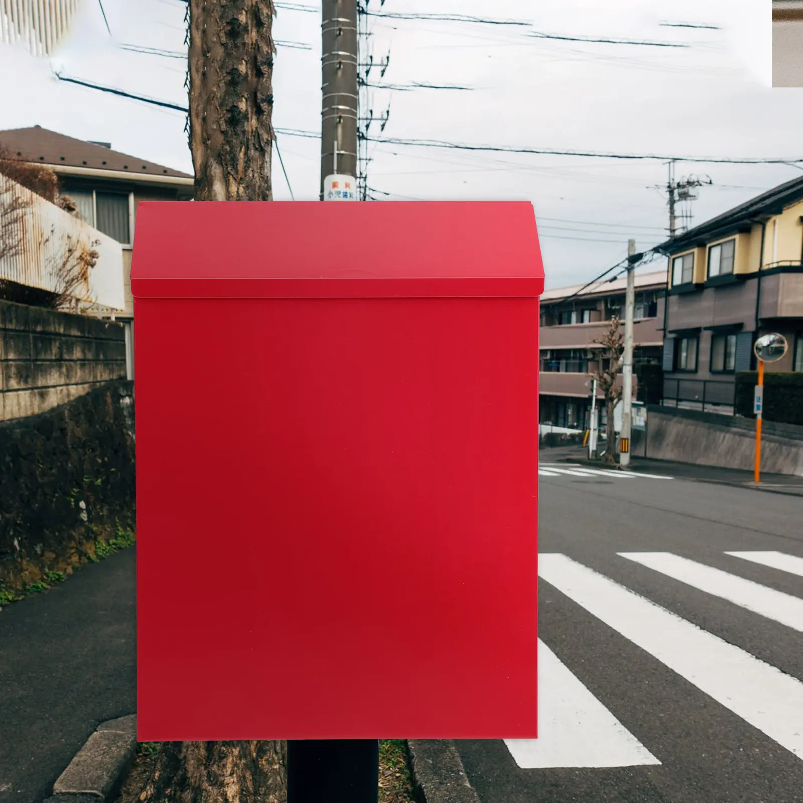 Premium Iron Wall-Mounted European Mailbox Lockable Weatherproof Decorative Letter Box for Home Exterior Yard Garden Use Refined