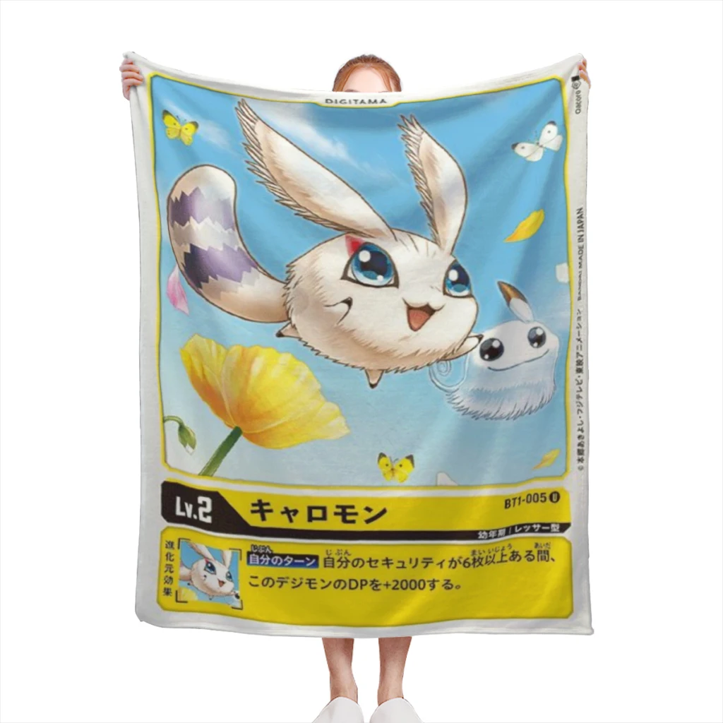 Digimon Comfortable Flanne Blanket Comforter Flannel Soft throw Blankets Warm Home and Decoration