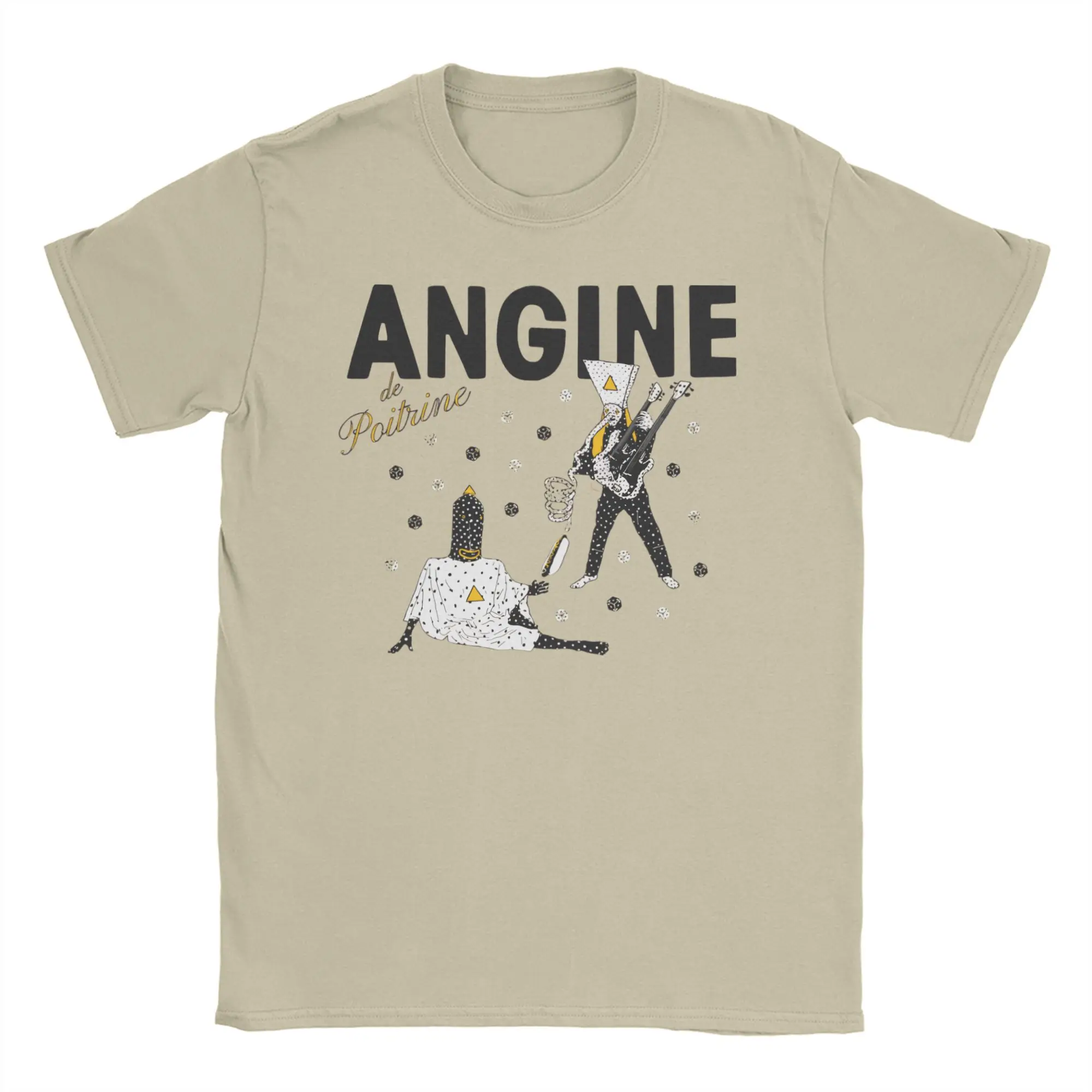 Printed Angine De Poitrine Rock Band T Shirt For Unisex Cotton T