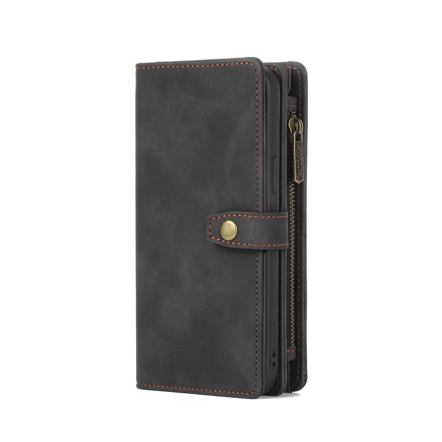 Zipper Flip Cover Business Wallet Luxury Magnetic Leather Phone Cases For Samsung Galaxy S23 S22 S21 S20 Plus Ultra Wallet Bags