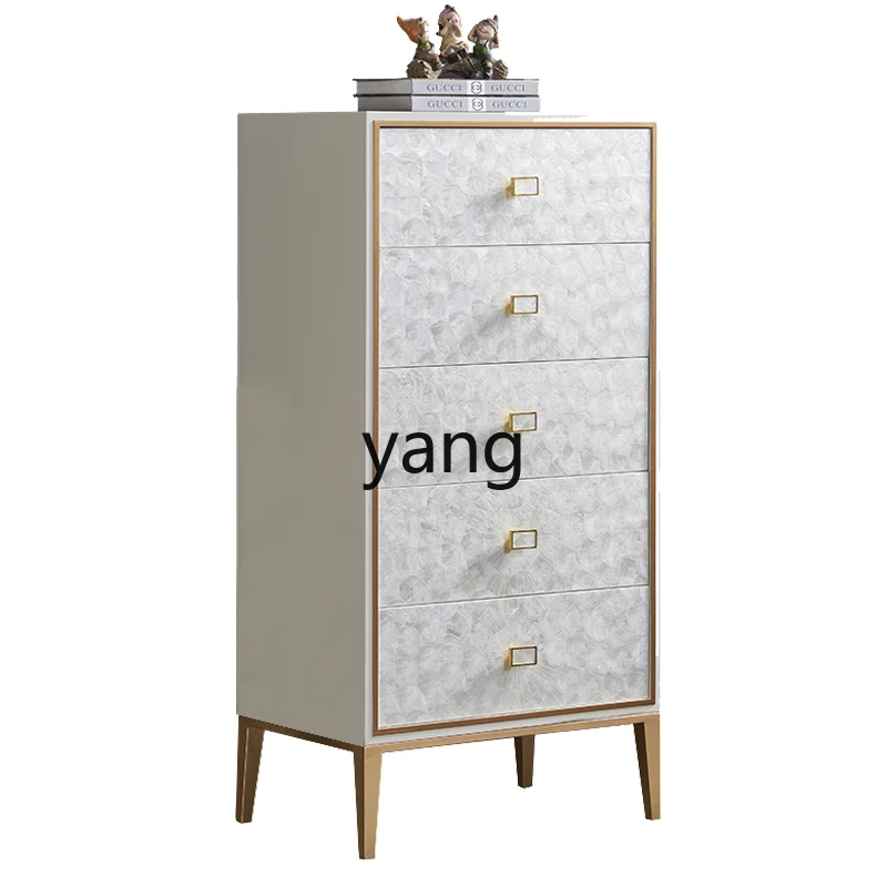 XYY light luxury shell chest of drawers modern simple living room side cabinet drawer storage chest of drawers