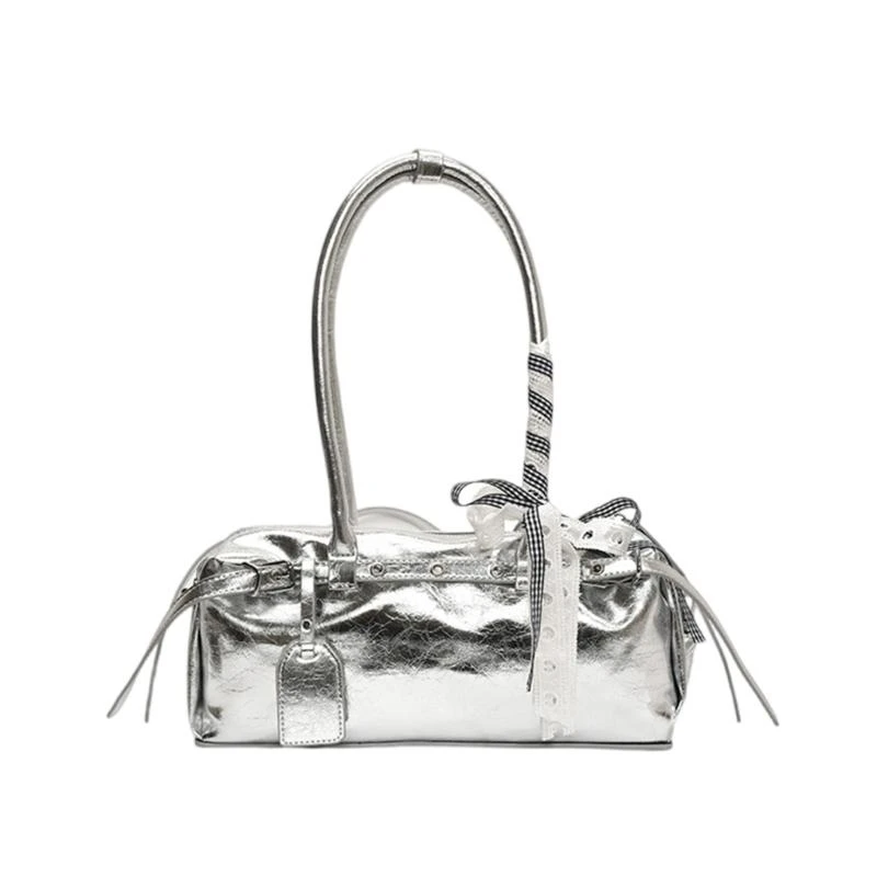 

E8FB Elegant Shoulder Bag for Women PU Leather Crossbody Bags Fashion Handbag Armpit Purse for Shopping and Work Travel