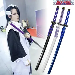104cm Bleach Katana Kuchiki Byakuya Sabre Anime Cosplay Prop Ninja Knife Real Full Size Japanese Katana Samurai Sword Kid Toy