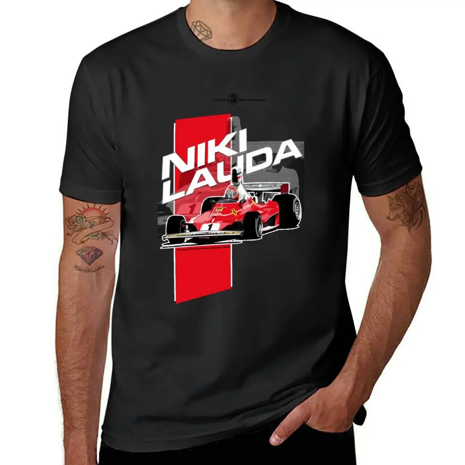 Shirts graphic tees blacks sweat tshirts for men Niki Lauda -  1976 T-Shirt men clothing oversized graphic summer funny style