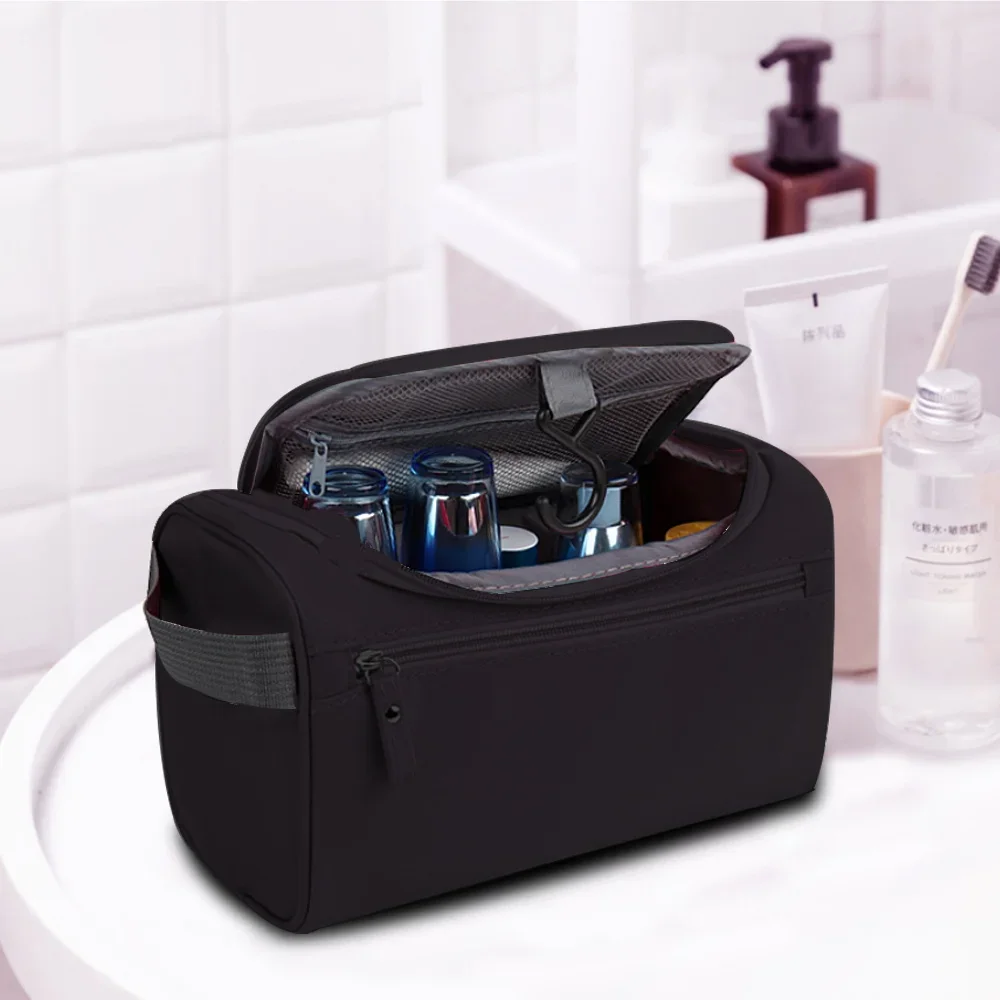 

Hanging Zipper Toiletry Bag Men Outdoor Travel Wash Organizer Large Capacity Make Up Case Necessaries Girl Storage Cosmetic Bags