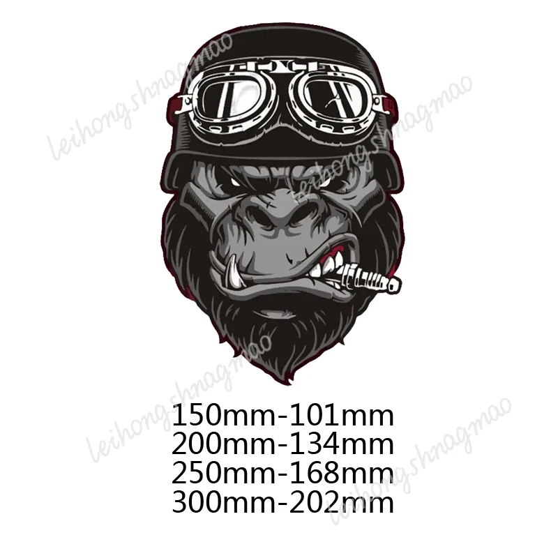 

Gorilla Cartoon Car Stickers Motorcycle Windshield Helmet Window Bumper Trunk Truck Decoration Accessories Vinyl Stickers