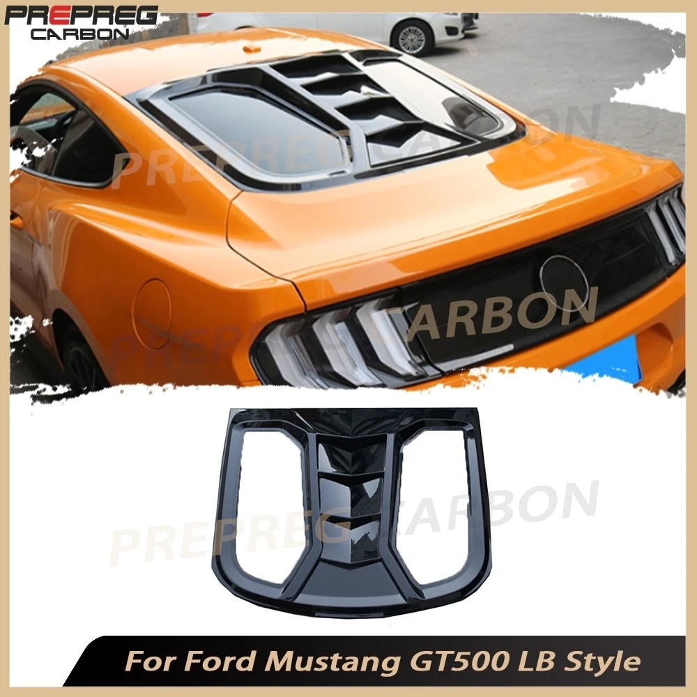 

For Ford For Mustang GT500 2015 2016 2017 2018 2019 2020 ABS Carbon Look Rear Bumper Louver