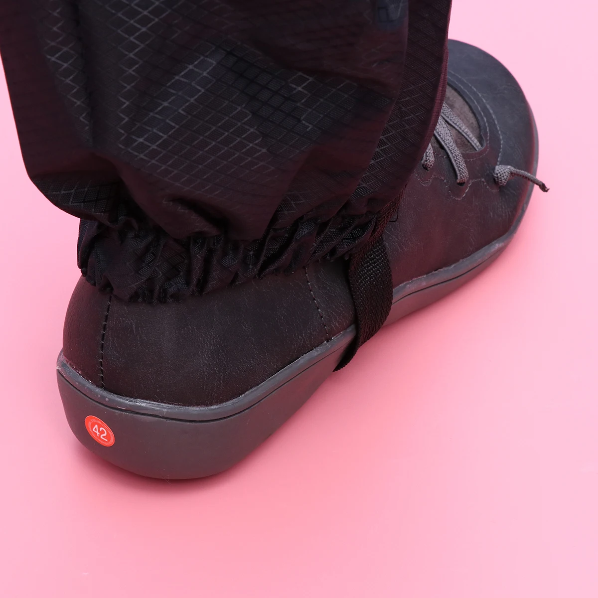 

Lattice Snow Ankle Gaiters Black Lightweight Outdoor Hiking Adjustable Foot Covers for Mountain Climbing Camping Trail