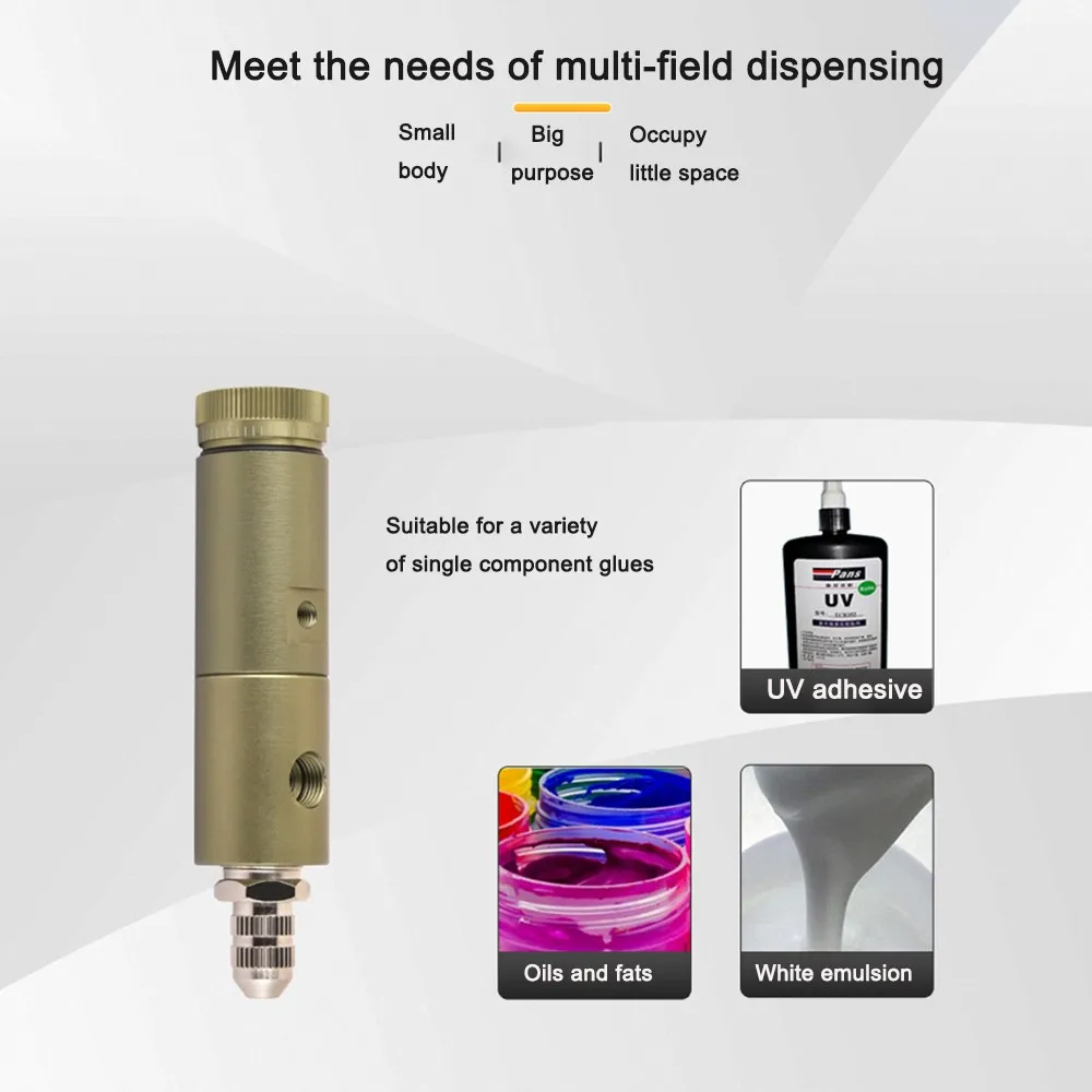 SY25 Double Acting Thimble Dispensing Valve Precision Small Flow Dispensing Valve Low Viscosity Single Liquid Dispensing Valve G