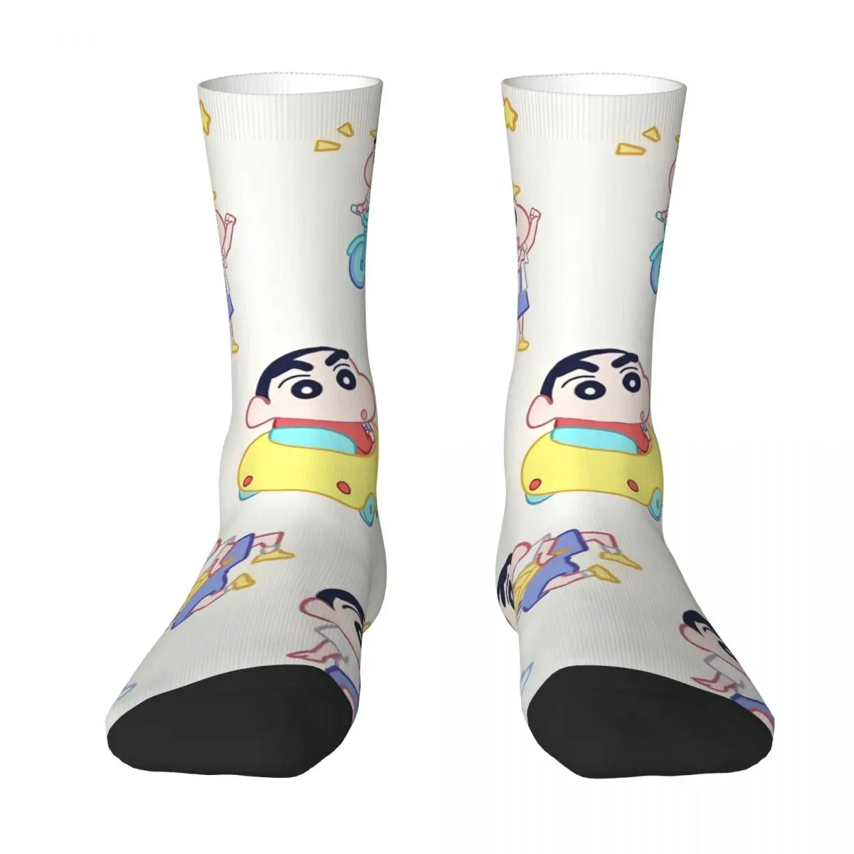 Men's Socks Crayons Shin-chans play Stockings Spring Trendy Quality Socks Graphic Cycling Anti Skid Socks