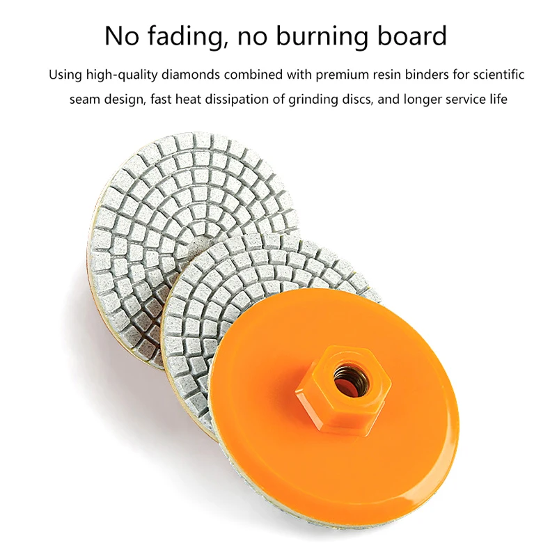 1 個 80 ミリメートル 3 インチ研磨パッドウェットドライバフディスク研磨サンディング大理石花崗岩コンクリート研削カウンタートップ石