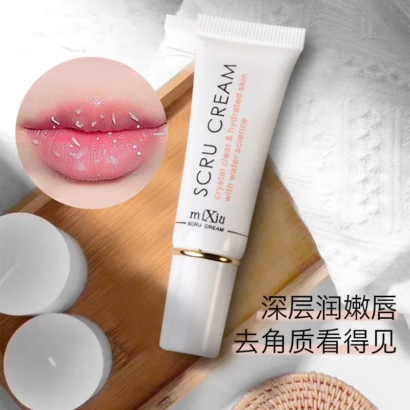 透明プロポリスリップスクラブジェル - 角質除去、乾燥した唇の保湿、唇のしわの改善、保湿フォーミュラ