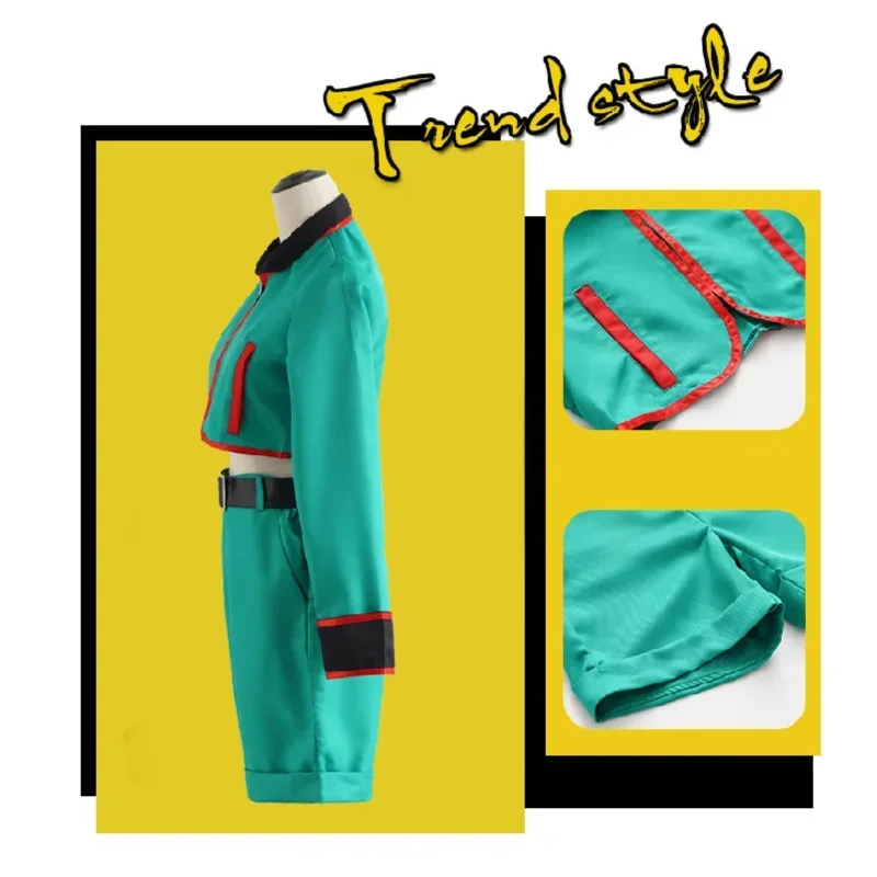 Cosxie Anime Hunter X Hunter GON FREECSS Cosplay Costume Sets Green Outfits Full Suit Halloween Carnival party Uniform Costumes