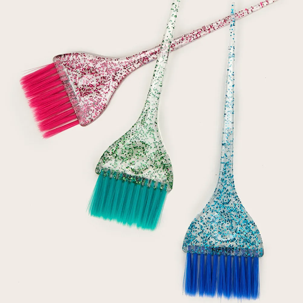 

2pcs Hair Dye Brush Lightweight Tint Applicator For Salon Spa Diy Coloring Keratin Treatment Foiling Highlights Dye Comb