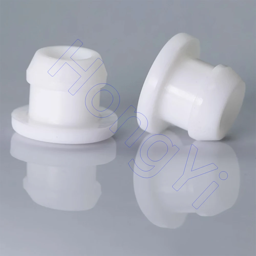 White Silicone Rubber Snap-on Hole Plug Blanking End Caps Seal Stopper,Solid 2.5 3 3.5 4mm,Hollow 4.5mm to 50.6mm