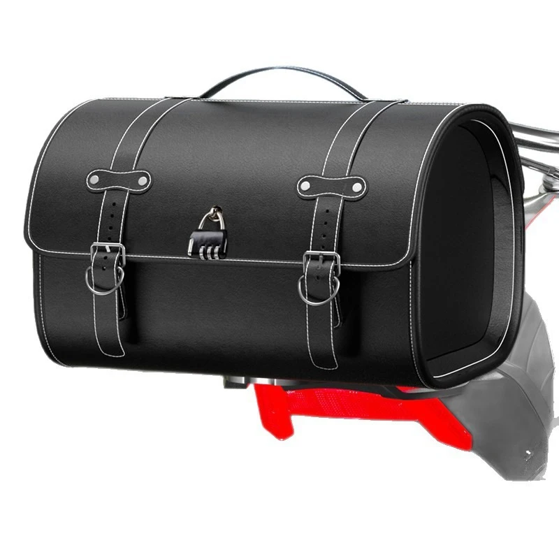Motorcycle trunk, large capacity universal scooter, hard shell waterproof tool trunk
