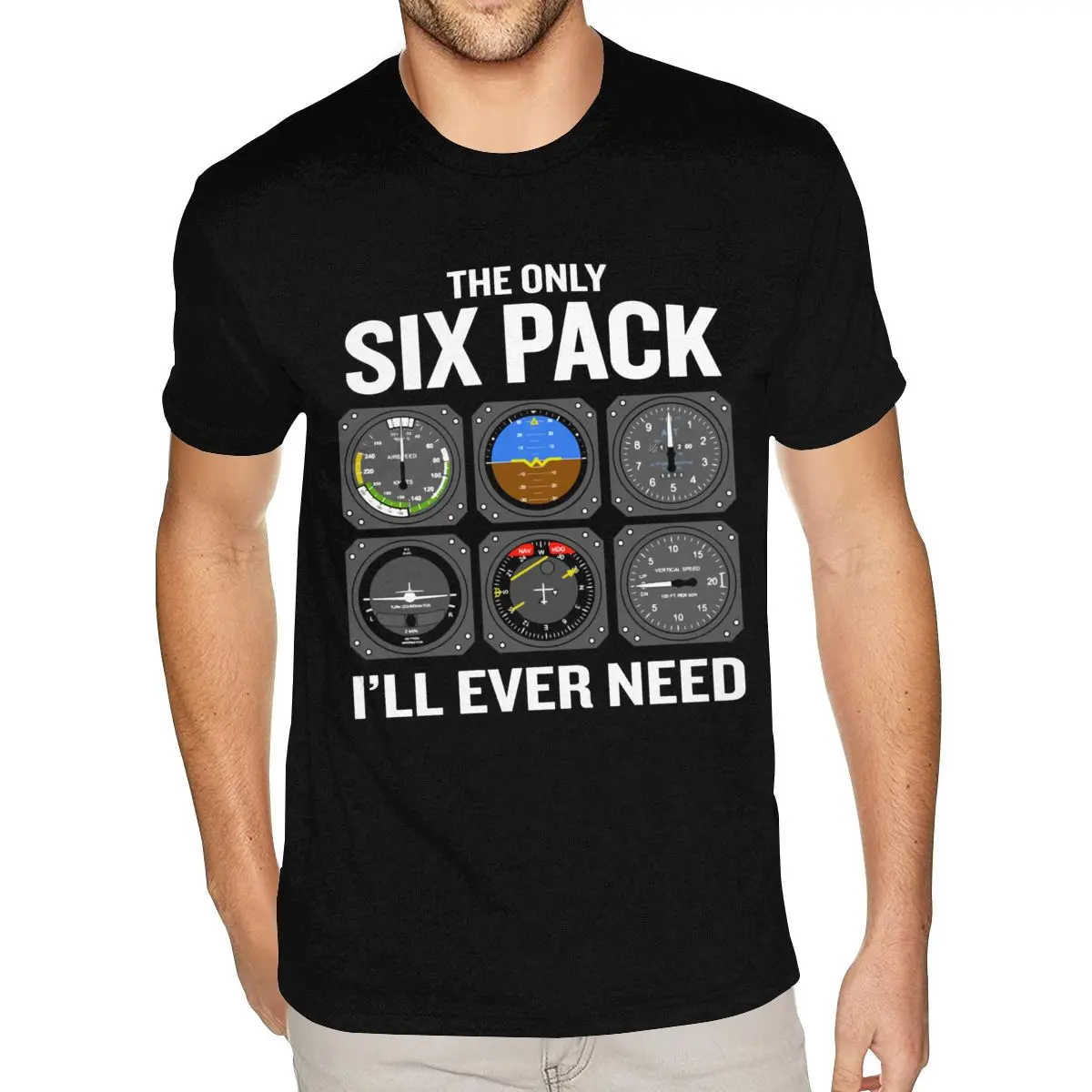 

Airplane Flight Instruments T-shirts Plus Size Male Nice Graphic T-shirts