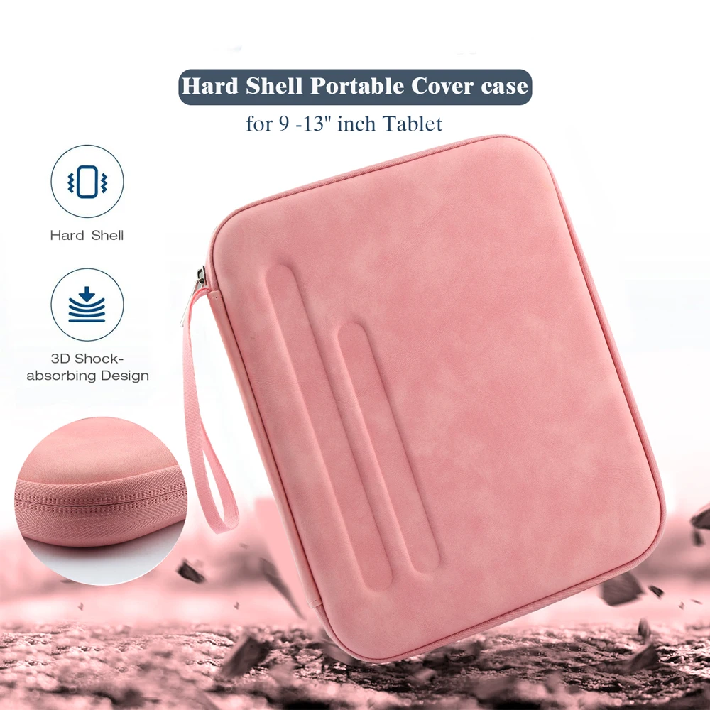 Carrying Case Fits iPad Air 11 10.9 inch iPad Pro 11 M4 iPad Pro 13 with Protective Hard Shell Portable Cover Pouch